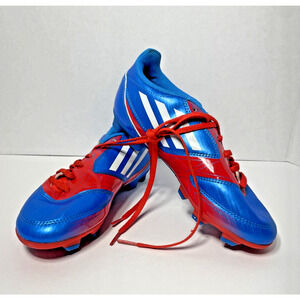 Adidas F-50 Traxion Soccer Cleats Red Blue Size 2.5